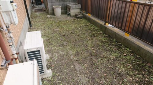 川崎区お庭の草むしり後