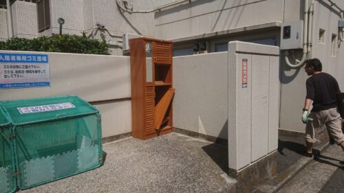 粗大ゴミ置き場への家具移動5