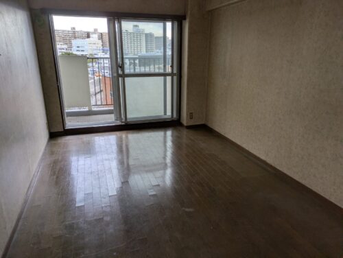 マンション遺品処分リビング作業後