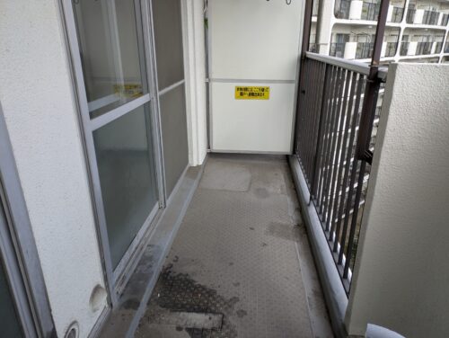 マンション遺品処分ベランダ作業後