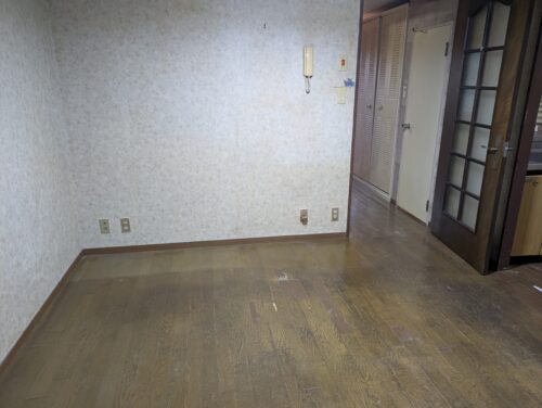 マンション遺品処分リビング作業後2