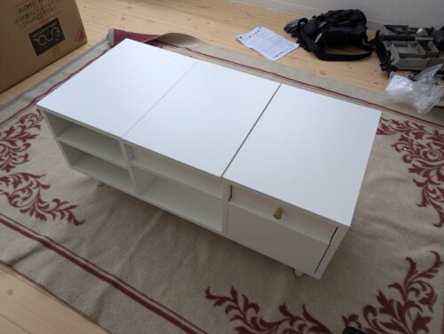 家具組立の完成