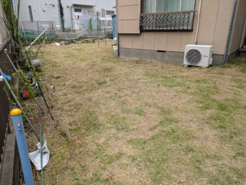 お庭草刈り後1