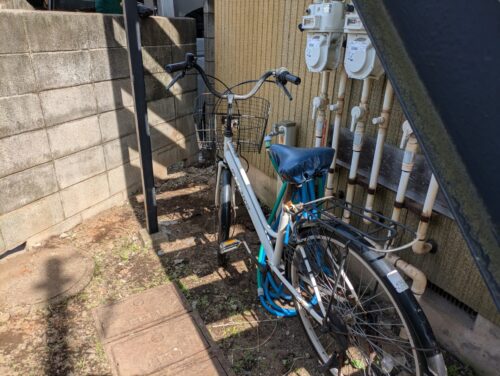 玄関横草むしり、ゴミ処分後