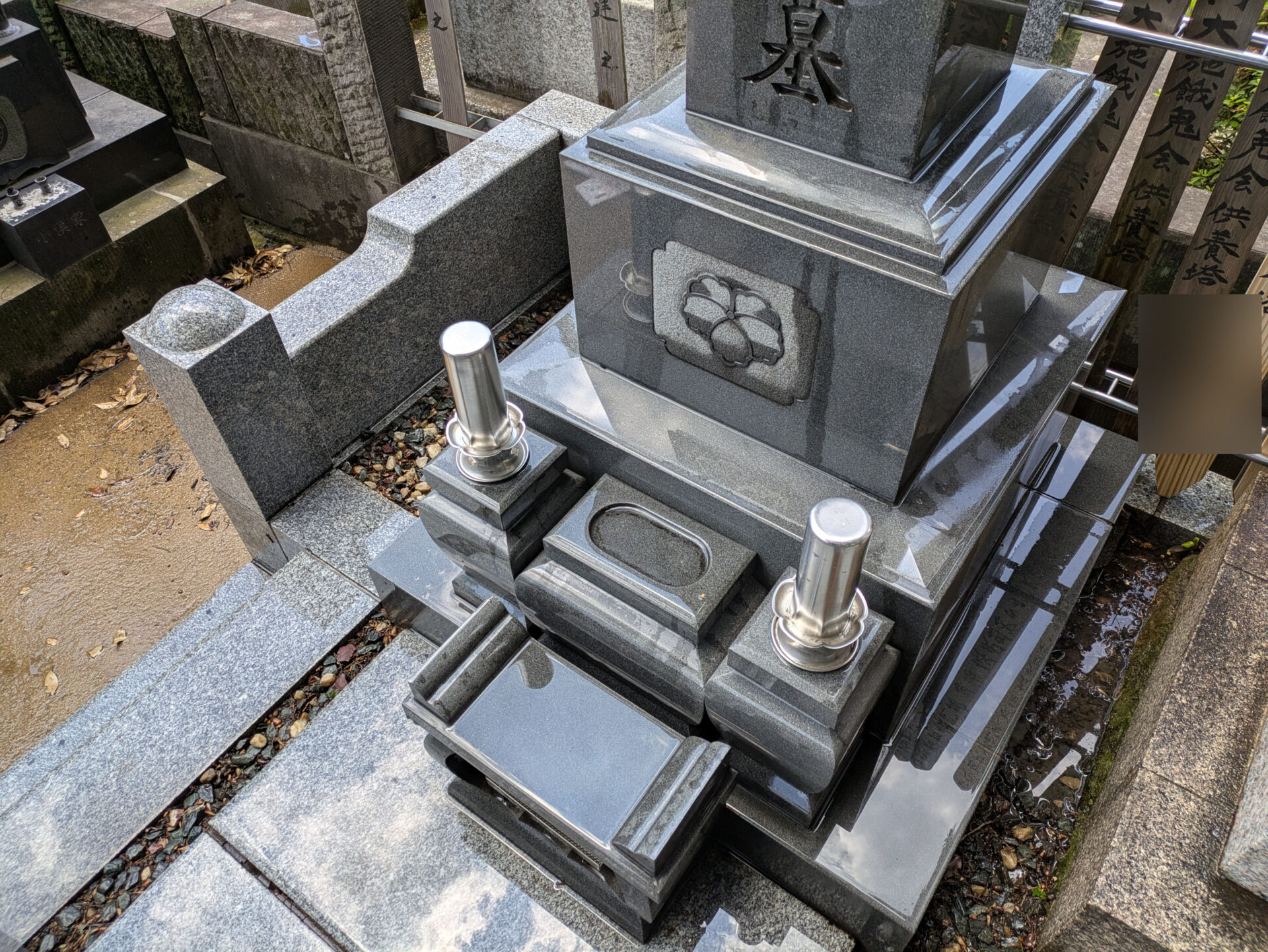 お墓掃除後