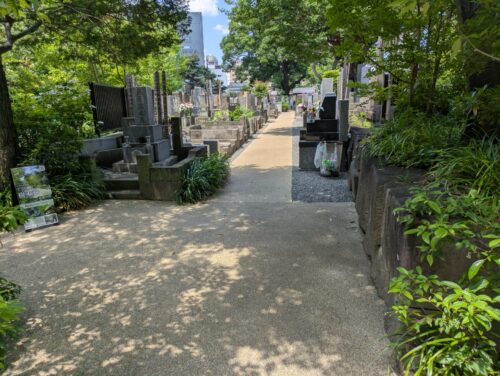 お墓掃除の場所へ移動