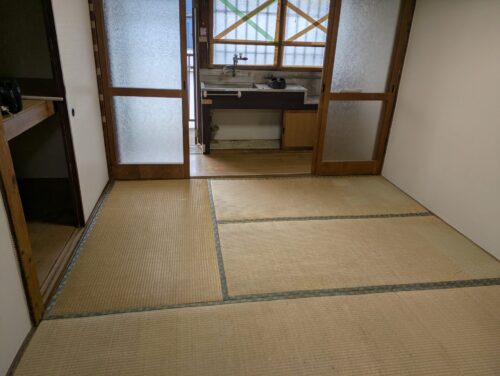 アパートのお部屋残置物リビング処分後