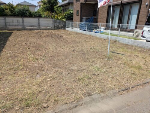 更地の草刈り終了