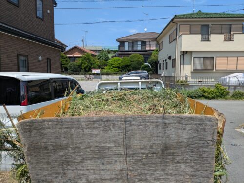 トラック1台分の草