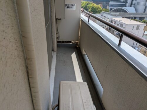 残置物処分、ベランダ2、作業後