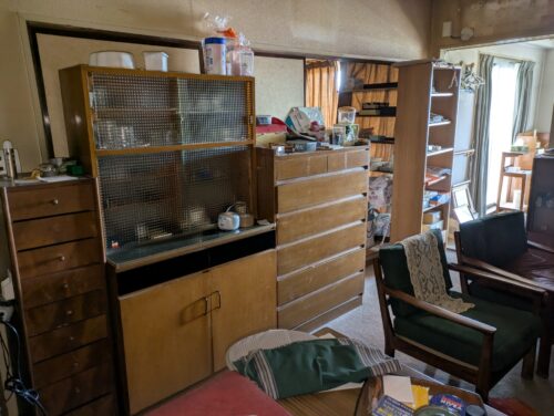 リビング作業前2