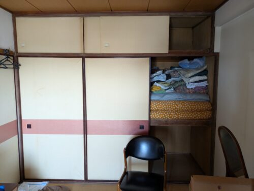 和室押入れ作業前