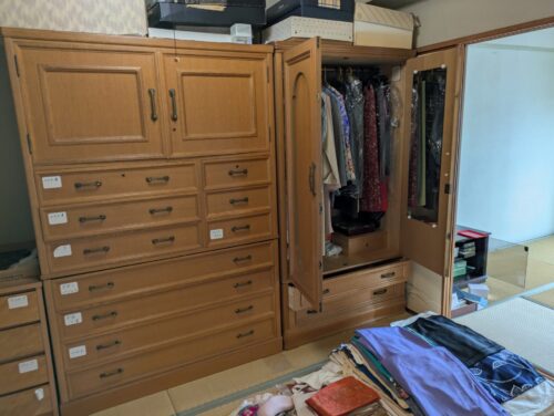 マンション残置物処分和室作業前