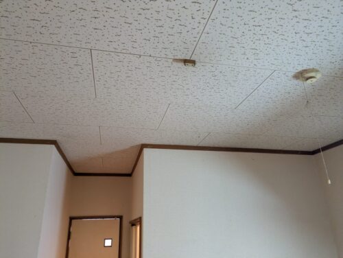 付いていた照明を取り外し