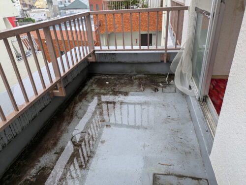 ベランダ残置物処分後