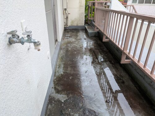 ベランダ2残置物処分後