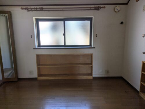 戸建て残置物処分2階洋室作業後