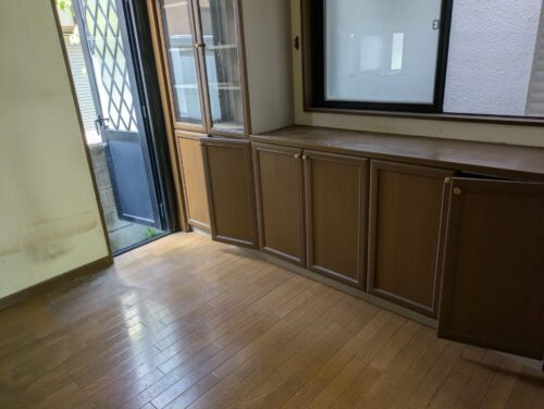戸建て残置物処分リビングダイニング作業後