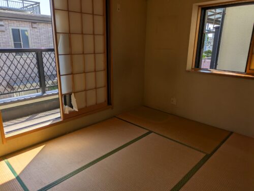 戸建て残置物処分2階和室作業後