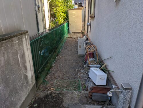 家周り東側伐採、草刈り後