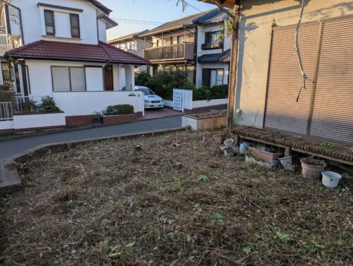 家周り南側庭伐採、草刈り後4