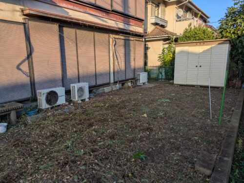 家周り南側庭伐採、草刈り後5
