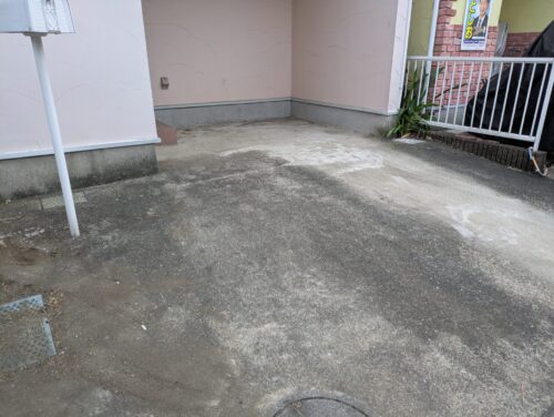 3階建戸建て残置物処分ガレージ作業後