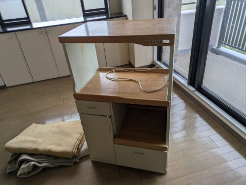 少量不用品処分キッチン台