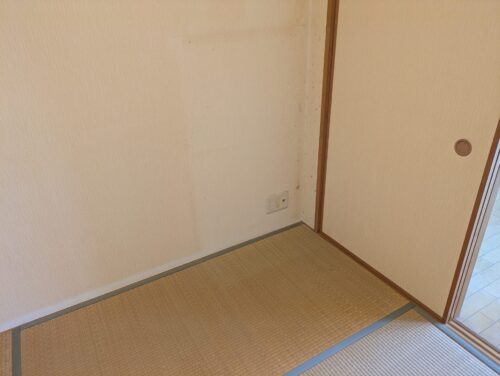 マンション引越後、残置物処分、和室作業後