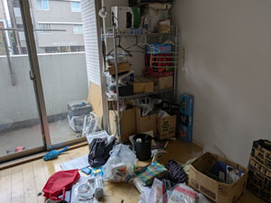 一人暮らし用マンション残置物処分