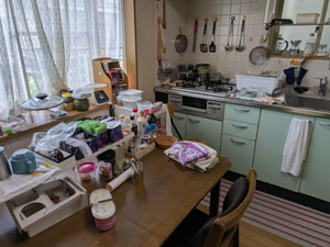 3階建戸建ての残置物処分
