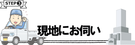 現地へお伺い